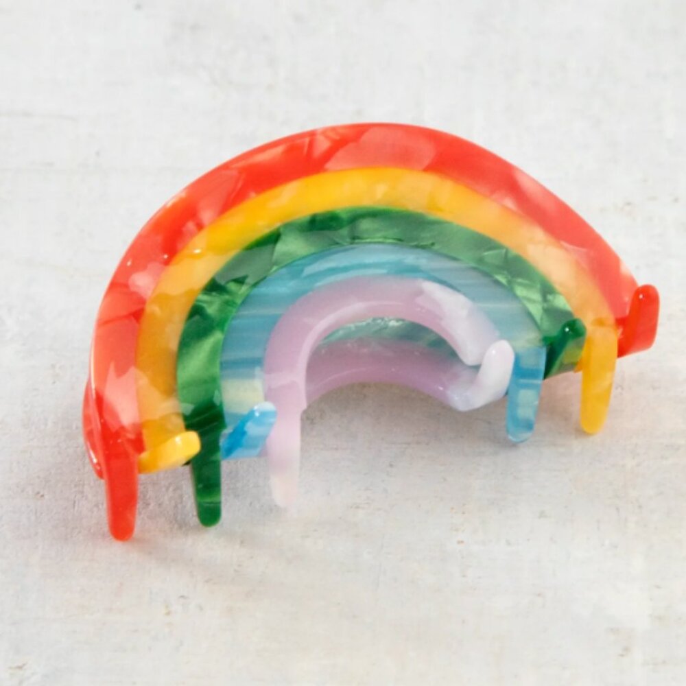 Rainbow Icon Hair Claw